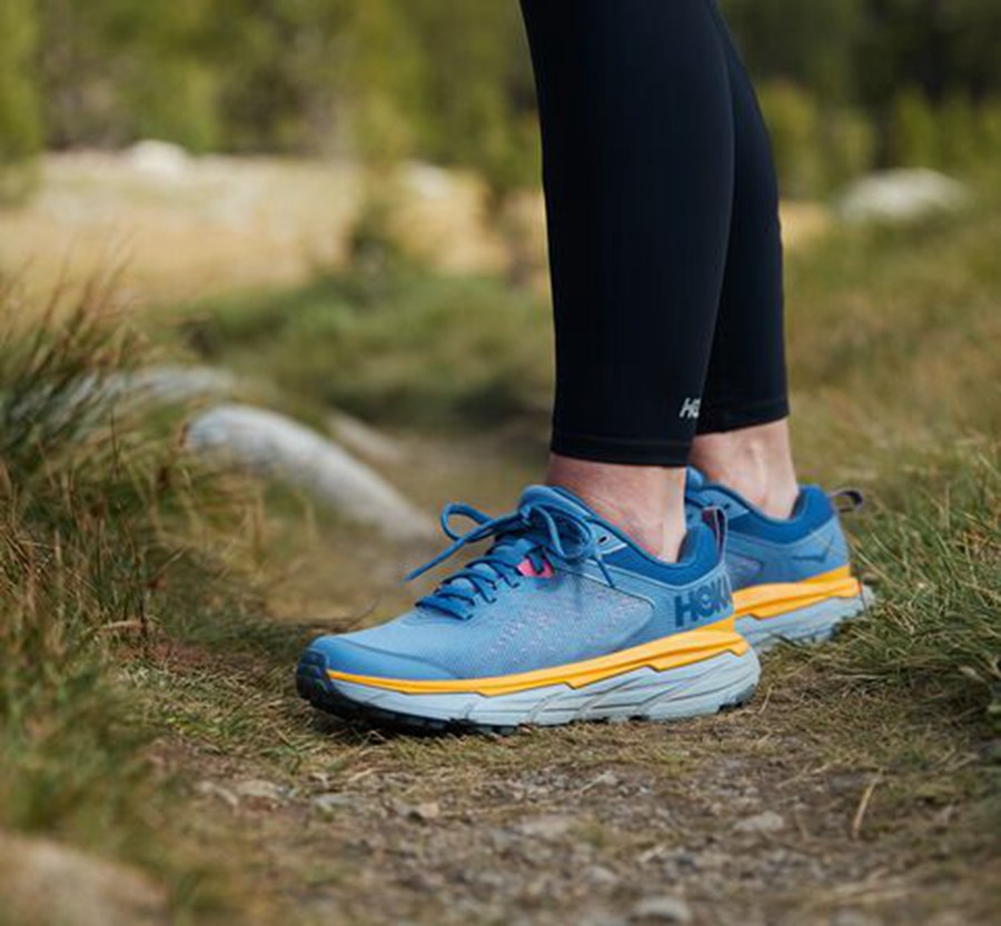 Trail Shoes Womens - Hoka One One Challenger ATR 6 - Blue - OMVBNGW-37